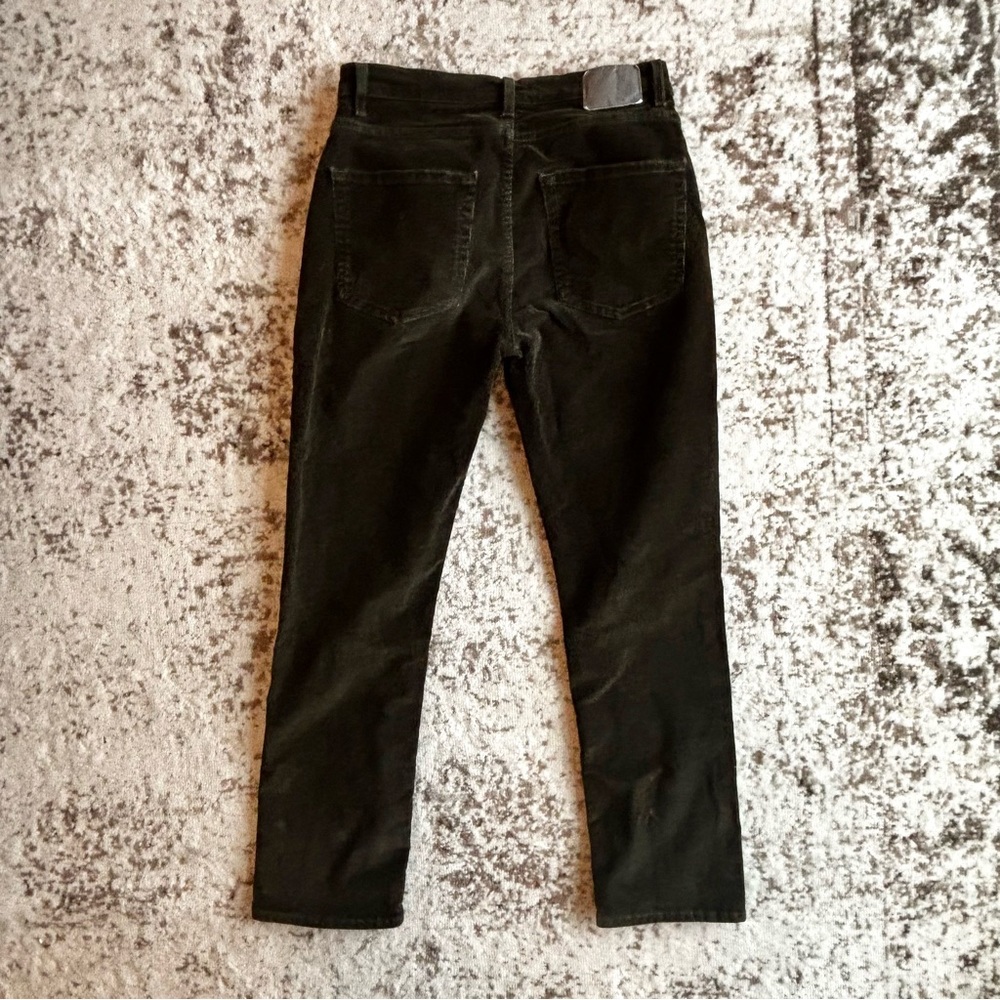 6397 495 Jean - Olive corduroy straight trousers - Picture 2 of 9